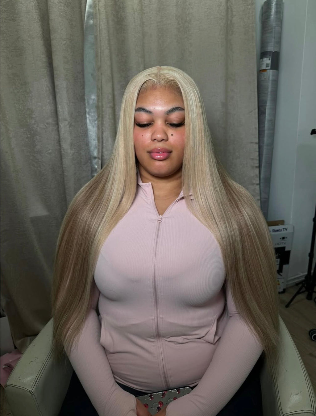 Straight Butterscotch Blonde Individual Bundle