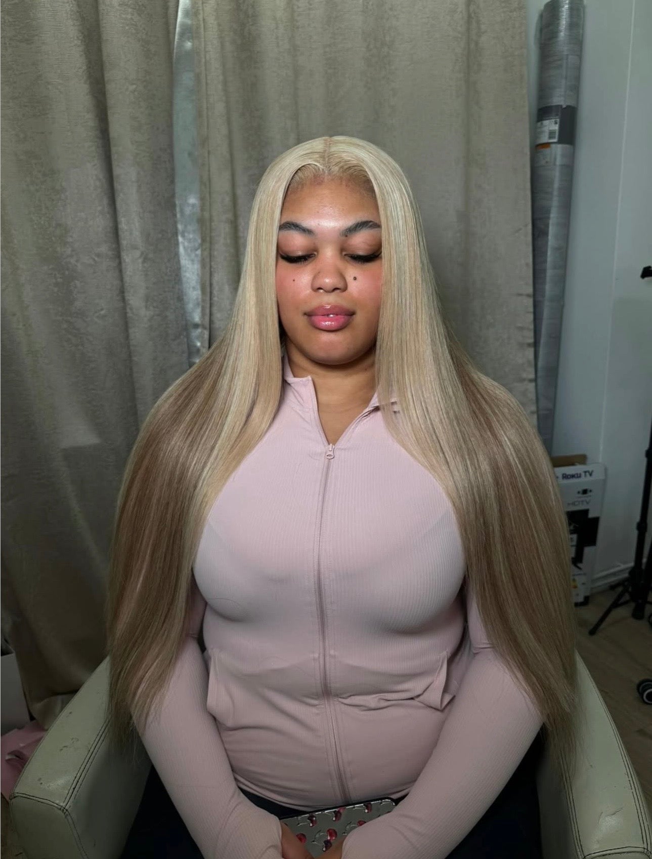 Straight Butterscotch Blonde HD Closure